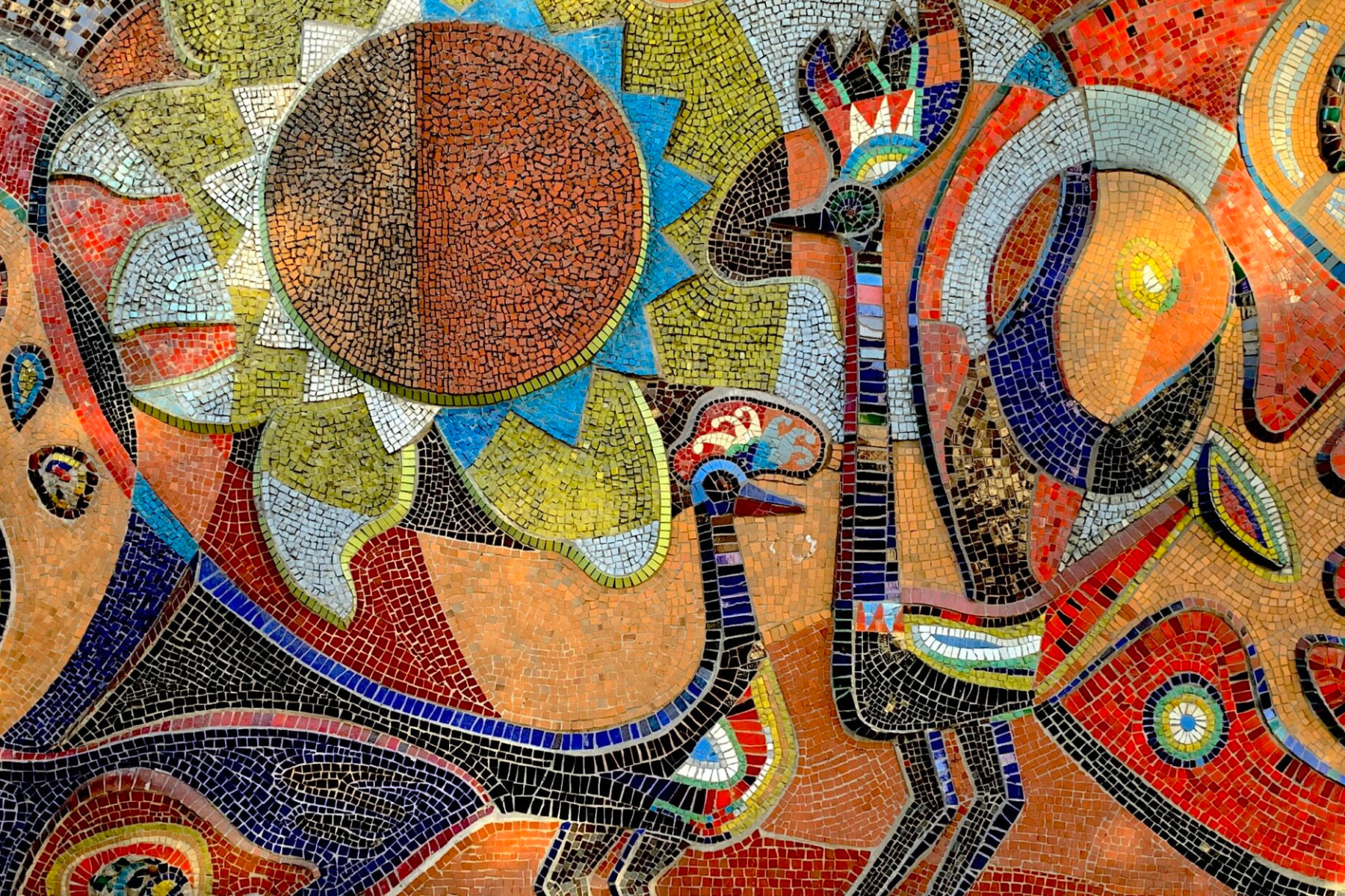 Symbolism in Slavic Mosaic Art: Natural Motifs, Mythic Figures, and Everyday Stories